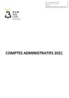 Comptes administratifs 2021